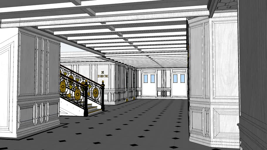 LUSITANIA DECK-BY-DECK E-DECK SECTION2