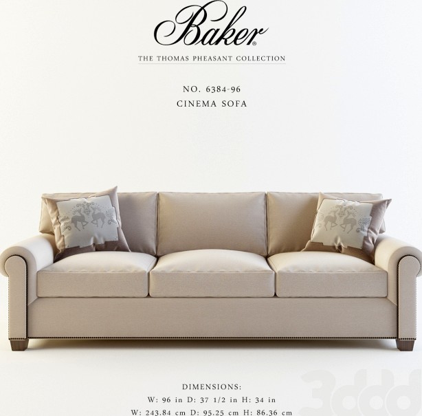 BAKER_CINEMA SOFA_No 6384-96