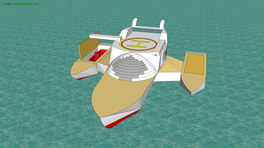 first tri hull power boat