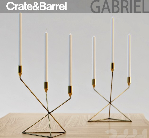 Crate&amp;barrel Gabriel Candle Holder