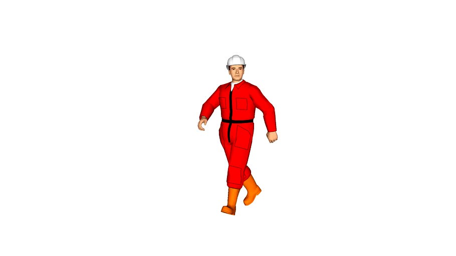 3d Construction Worker