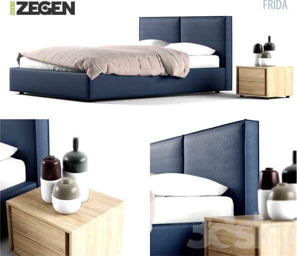 Bed and bedside table decor company Zegen +