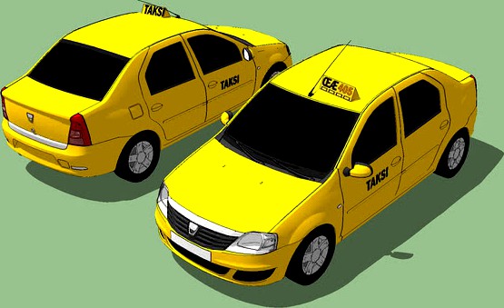 Dacia Logan 1.4 MPI 2009 Turkish taxi cab