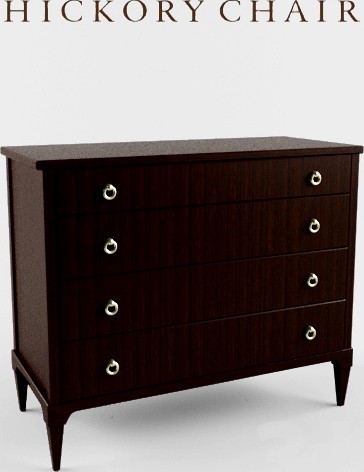 Hickory Chair Comode Artisan Curved Front Chest Ash