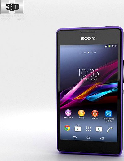 Sony Xperia E1 Purple3d model