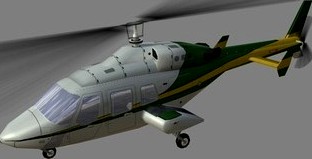 Bell 222 Helicopter V13d model