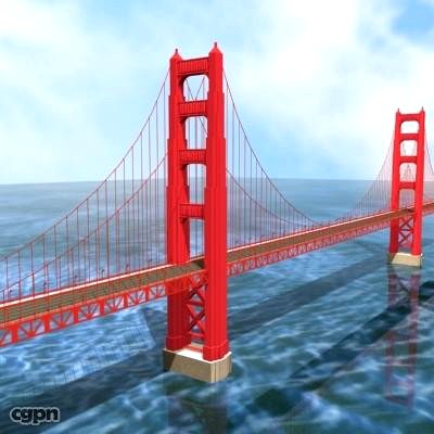 Golden Gate Bridge3d model