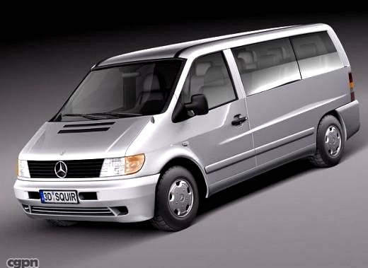 Mercedes Vito 1995-2000 Passenger3d model