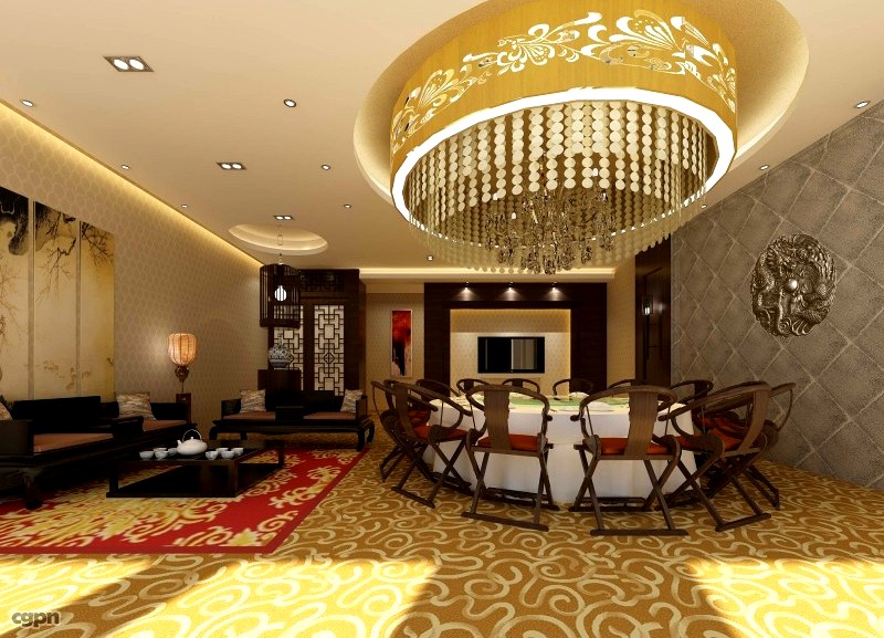 Restaurant Space 1443d model