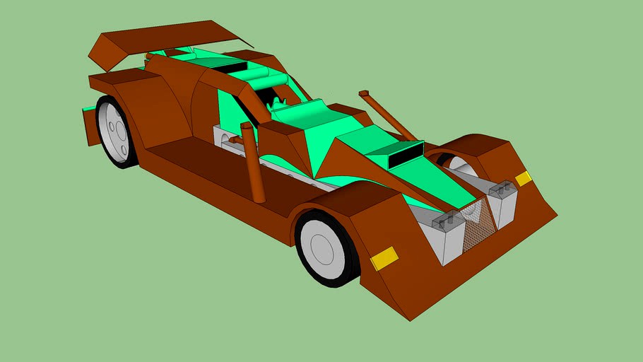 Forbes Pikes Hornet (Brown & Green) Race Car