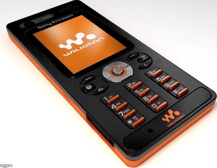 Sony Ericsson W880 mobile phone3d model