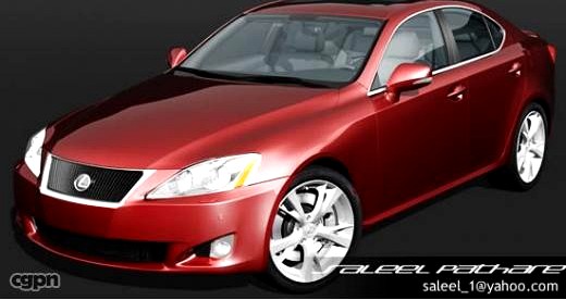 Lexus IS 350 + INTERIOR3d model