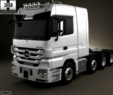 Mercedes-Benz Actros Tractor 4-axis3d model