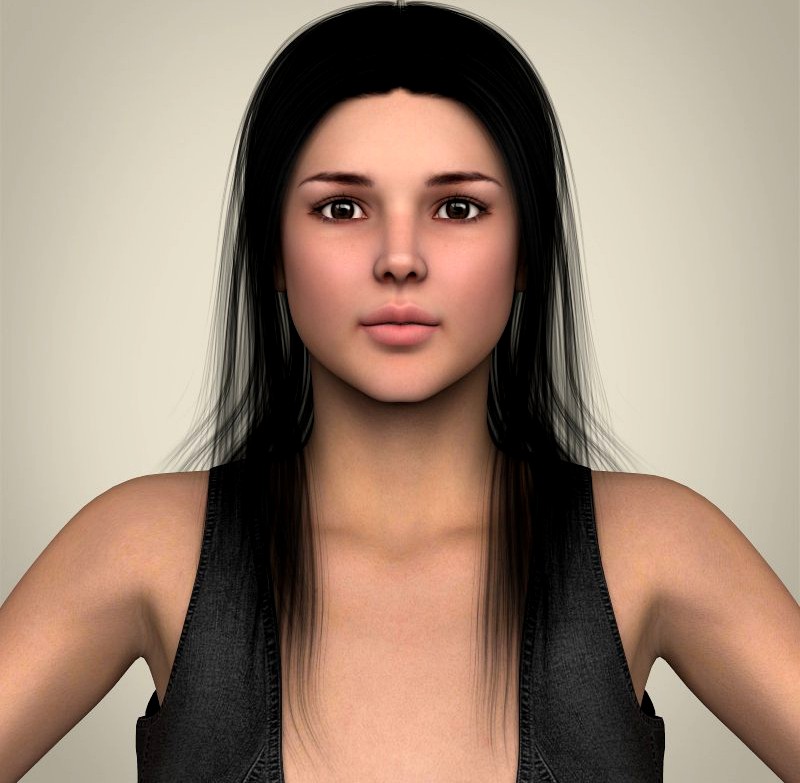 Realistic Beautiful Sexy Girl3d model