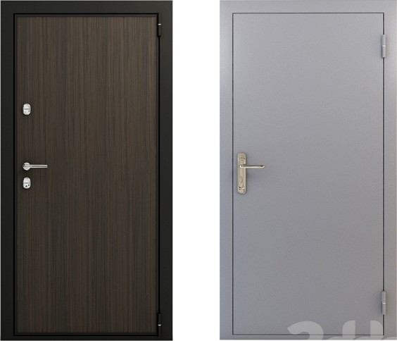 Дверь входная декоративная + противопожарная дверь