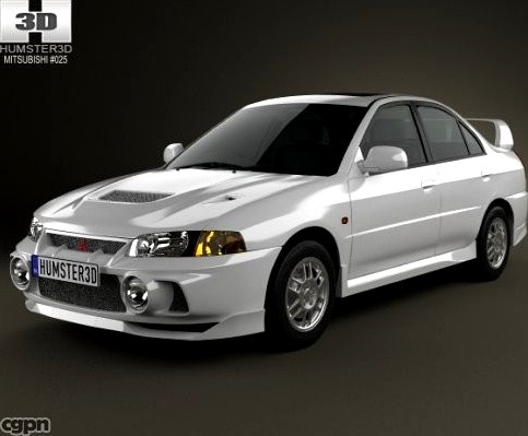 Mitsubishi Lancer Evolution 19973d model