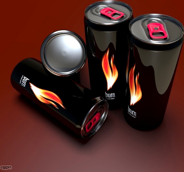 Energy Drink Burn3d model