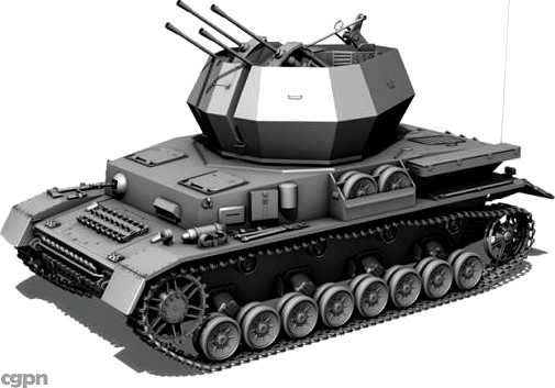 SD.KFZ 161_4 - Flakpanzer 4 - Wirbelwind3d model