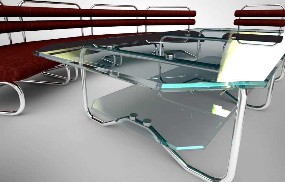sofa, chair, table3d model