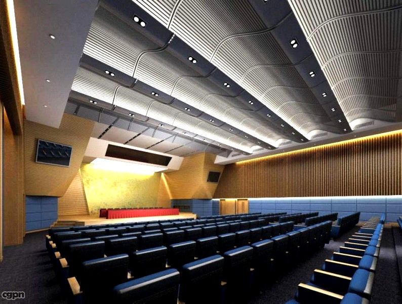 Auditorium room space 0043d model