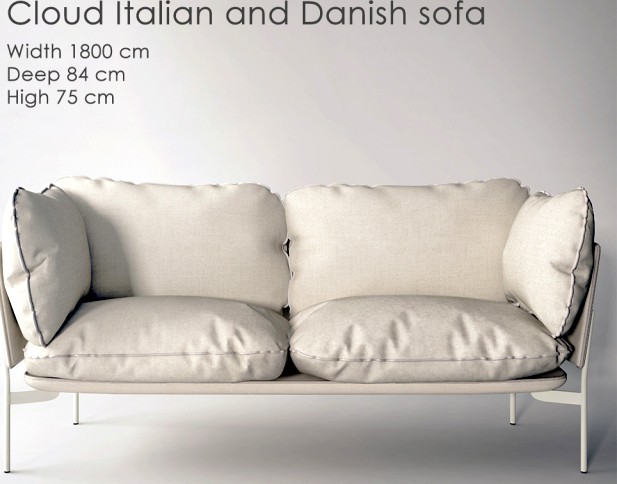 Cloud Italian and Danish sofa