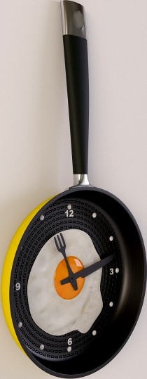 Wall Clock Frying Pan