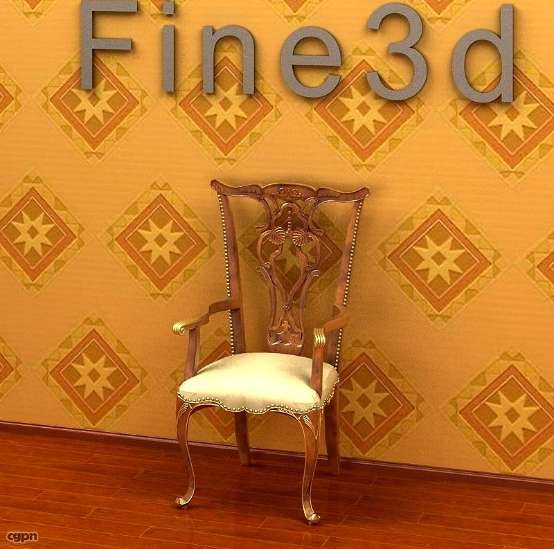 antique-08-Chair-01013d model