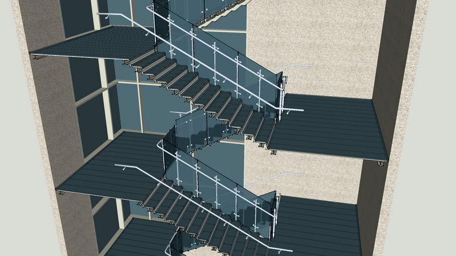 Stair tower to the OMBR Building (Still In Progress)