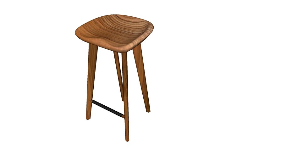 CB-22 Tractor Counter Stool Walnut