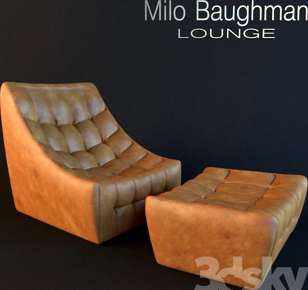Milo Baughman Thayer Coggin Lounge Chair and Ottoman