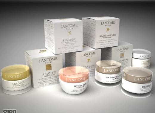 Lancome Absolue Skin Care Range3d model