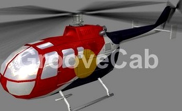 Bo105 Helicopter V43d model