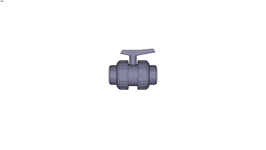 Standard ball valve PVC-U body BSP female...Green dot UP. 61. FT7 - G: 3/8 Code: 05361