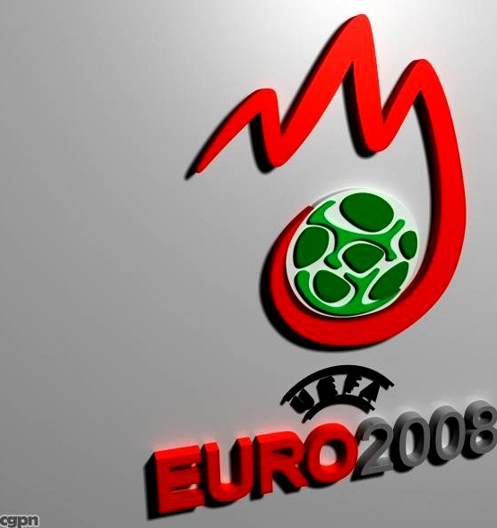 Euro 2008 Logo3d model