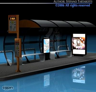 Bus stop13d model