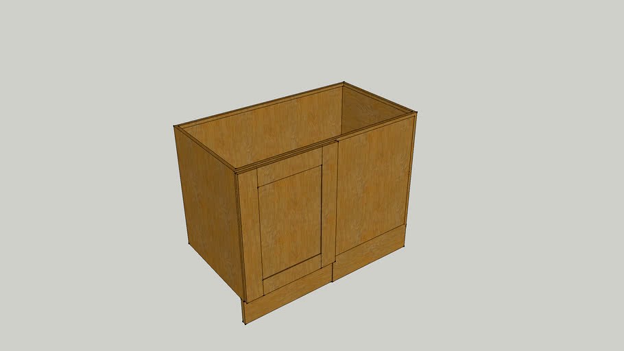 WIDE FRAME OAK KITCHEN RANGE - CORNER SINK UNIT