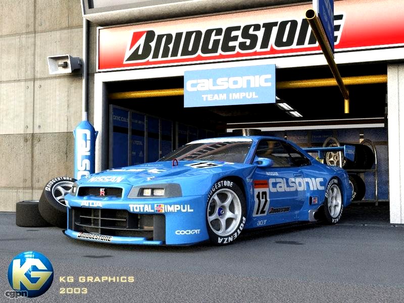 Calsonic Skyline GT-R3d model