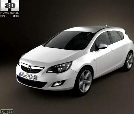 Opel Astra 20113d model