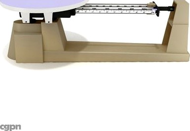 Weight Scale - Triple Beam Balance3d model