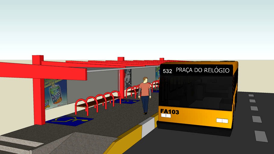para da ônibus