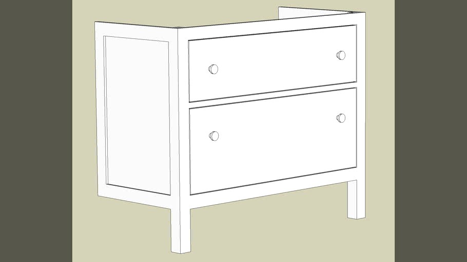 Ikea HEMNES Sink Cabinet with 2 drawers