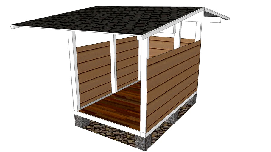 gazebo with wood materials