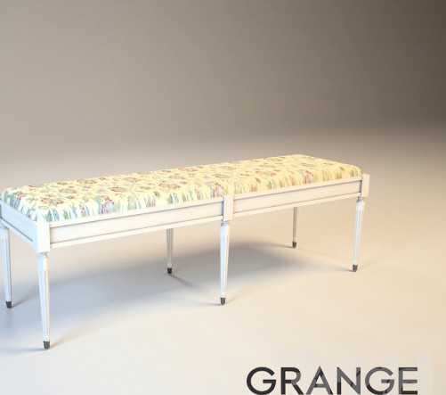 Grange Ermitage Vanity bench with fabric seat JU010