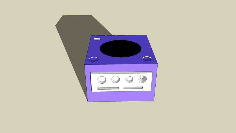 Game cube 3d model
