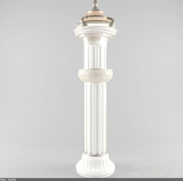 classic column with light