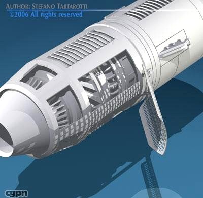 Spaceship engine3d model