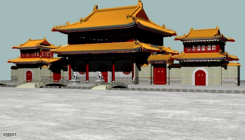 China Temple 13d model