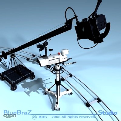 broadcast camera collection3d model