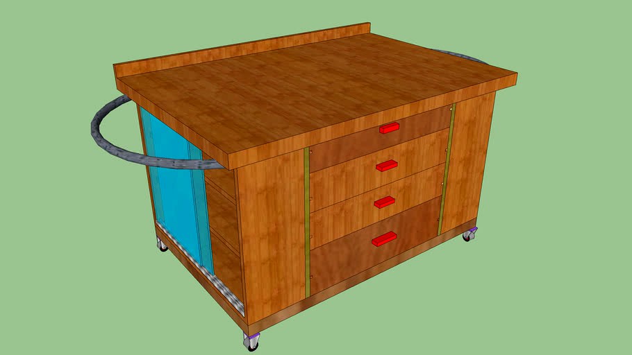 DULAP DE SCULE PE ROATE PT ATELIER