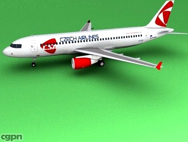 Airbus 320 Czech Airlines3d model